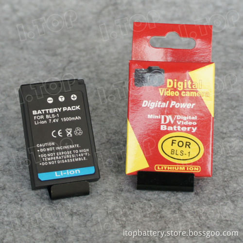 For Olympus BLS-1 digital camera battery pack, 7.4V 1500mAh,18 months warranty